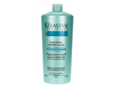 KERASTASE Šampūnas Jautriai Galvos Odai KERASTASE Specifique Bain Vital Dermo Calm Shampoo 1000ml